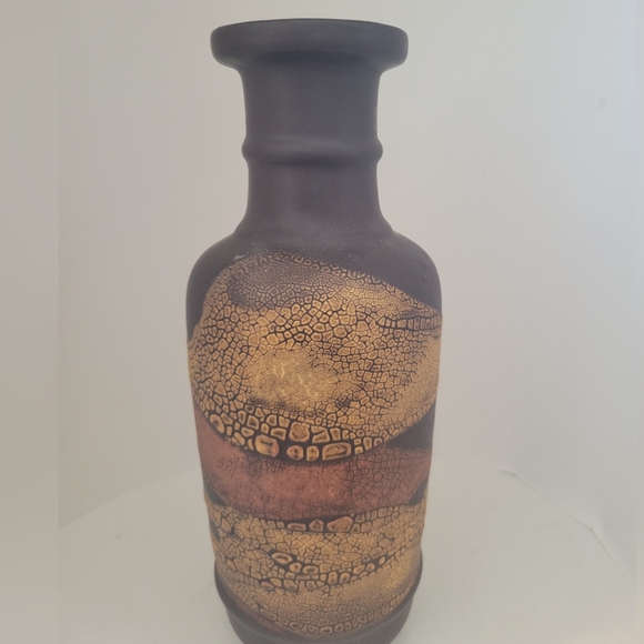 Royal Haeger Vintage Earth Wrap Ceramic Vase 1970's Brutalist Earthy